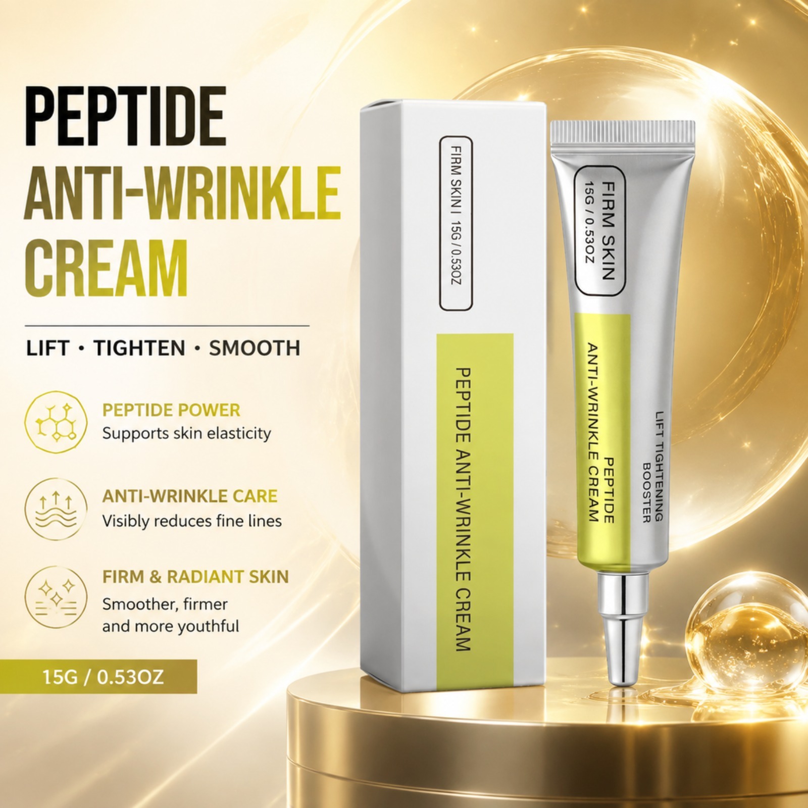 Eye Cream Peptide - 펩타이드 레티놀 페이스 크림 퍼밍 스무딩