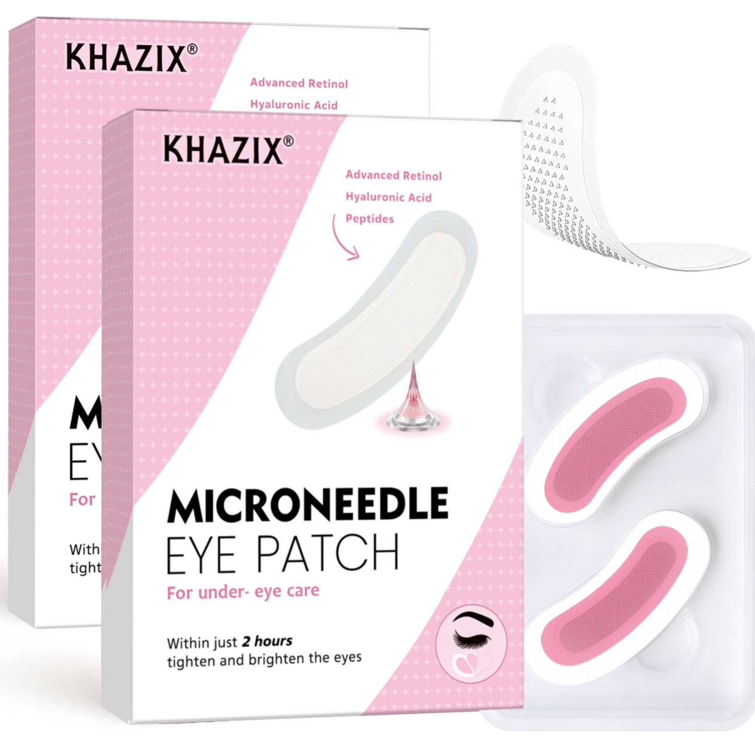 Eye Cream Peptide - 레티놀 마이크로니들 아이 패치(히알루론산 및 탄력