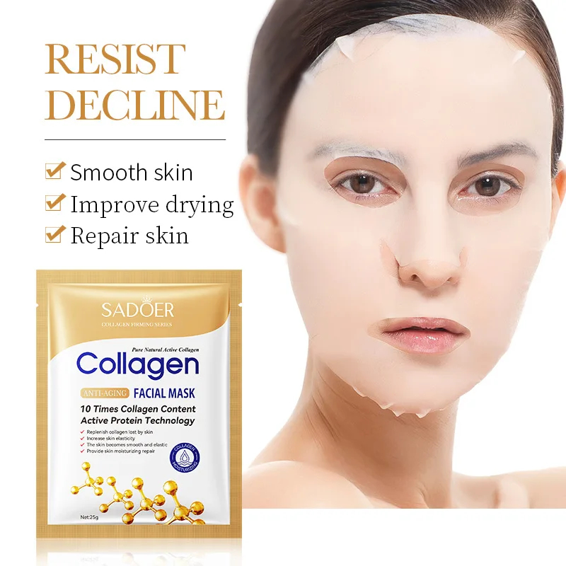 50/30/20/10pcs SADOER 콜라겐 페이스  - Collagen Sheet Mask 리뷰 및 가격