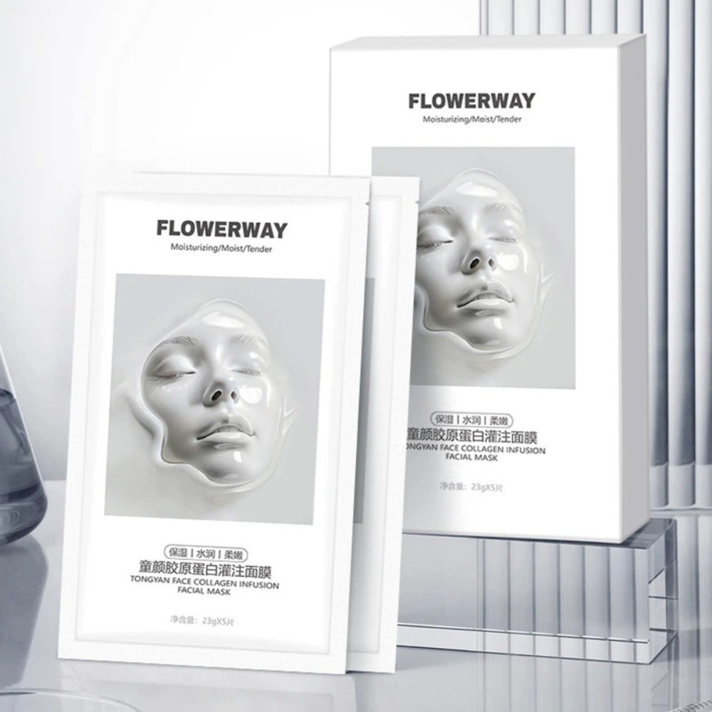 뉴 플라워웨이 딥 콜라겐 페이스 마스크 보습 브라이트닝 - Collagen Sheet Mask 리뷰 및 가격