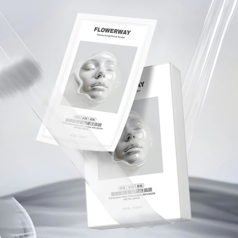 뉴 플라워웨이 딥 콜라겐 페이스 마스크 보습 브라이트닝 - Collagen Sheet Mask 리뷰 및 가격