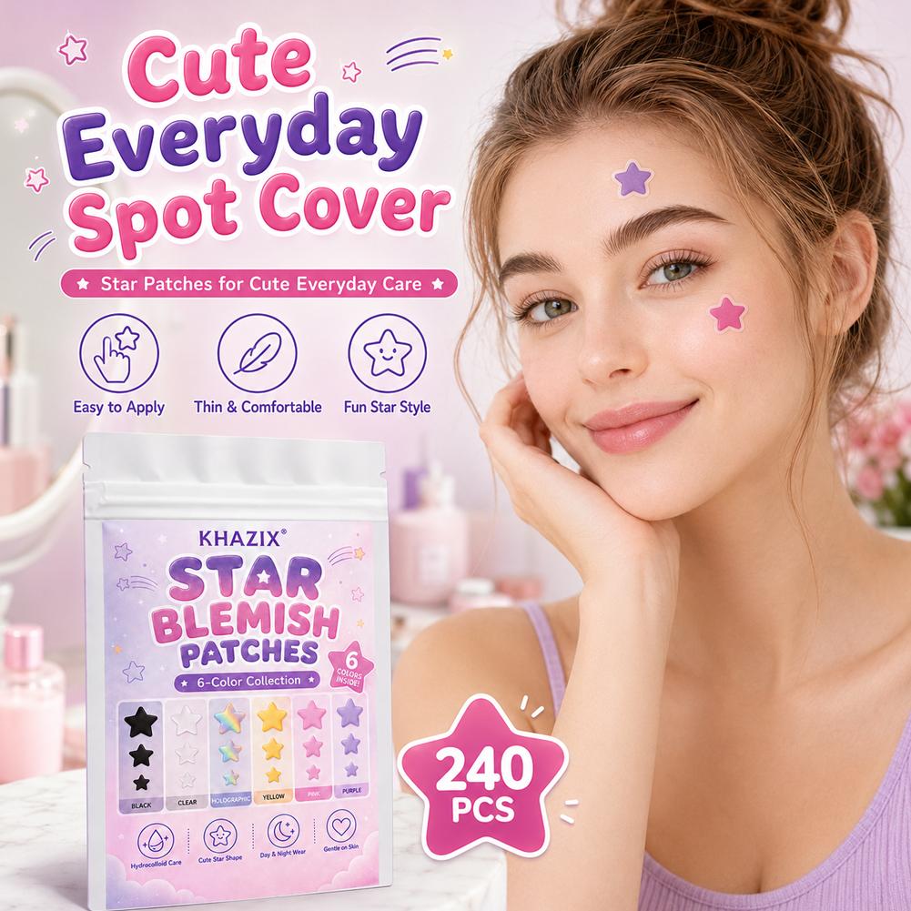 7색 스타 여드름 패치, 얼굴용 투명 하이드로콜로이드  - Skincare Moisturizer 리뷰 및 가격
