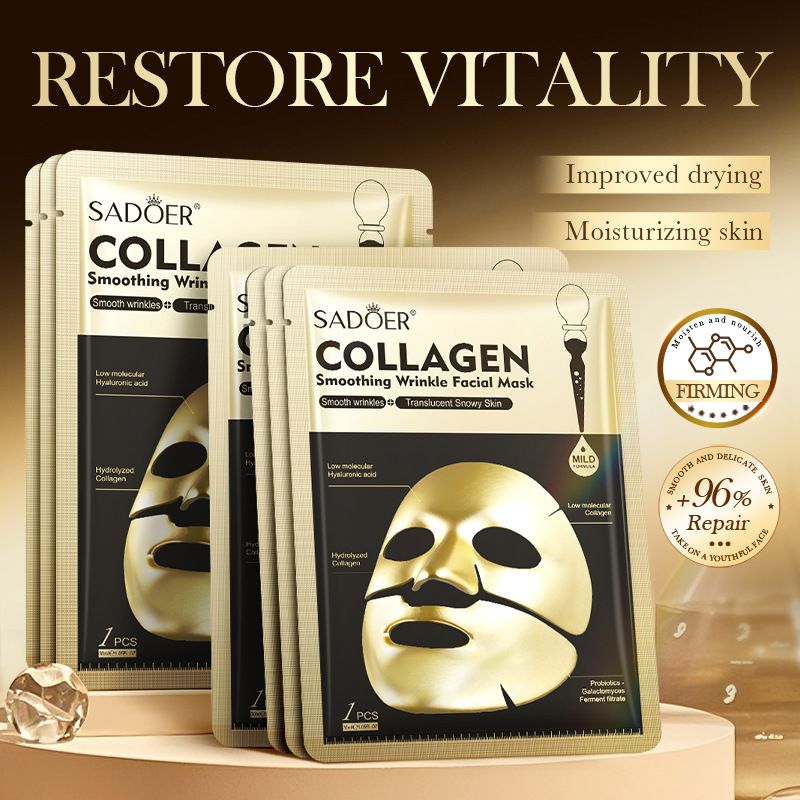 사도어 골든 콜라겐 페이셜 마스크 보습 안티에이징 주름 - Collagen Sheet Mask 리뷰 및 가격