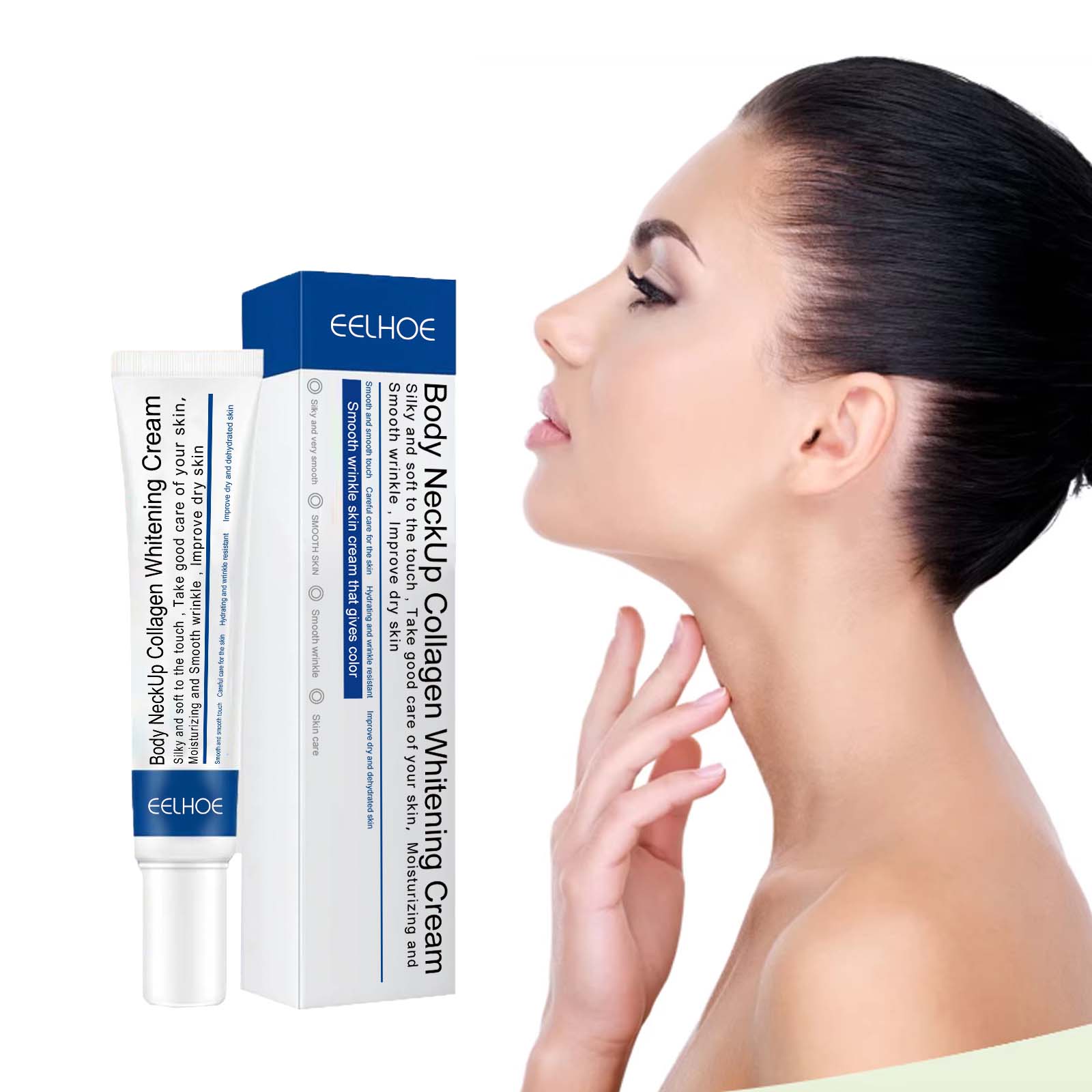 콜라겐 넥 크림은 목의 잔주름을 밝게합니다. 리프팅 퍼 - Skincare Glad2Glow 리뷰 및 가격