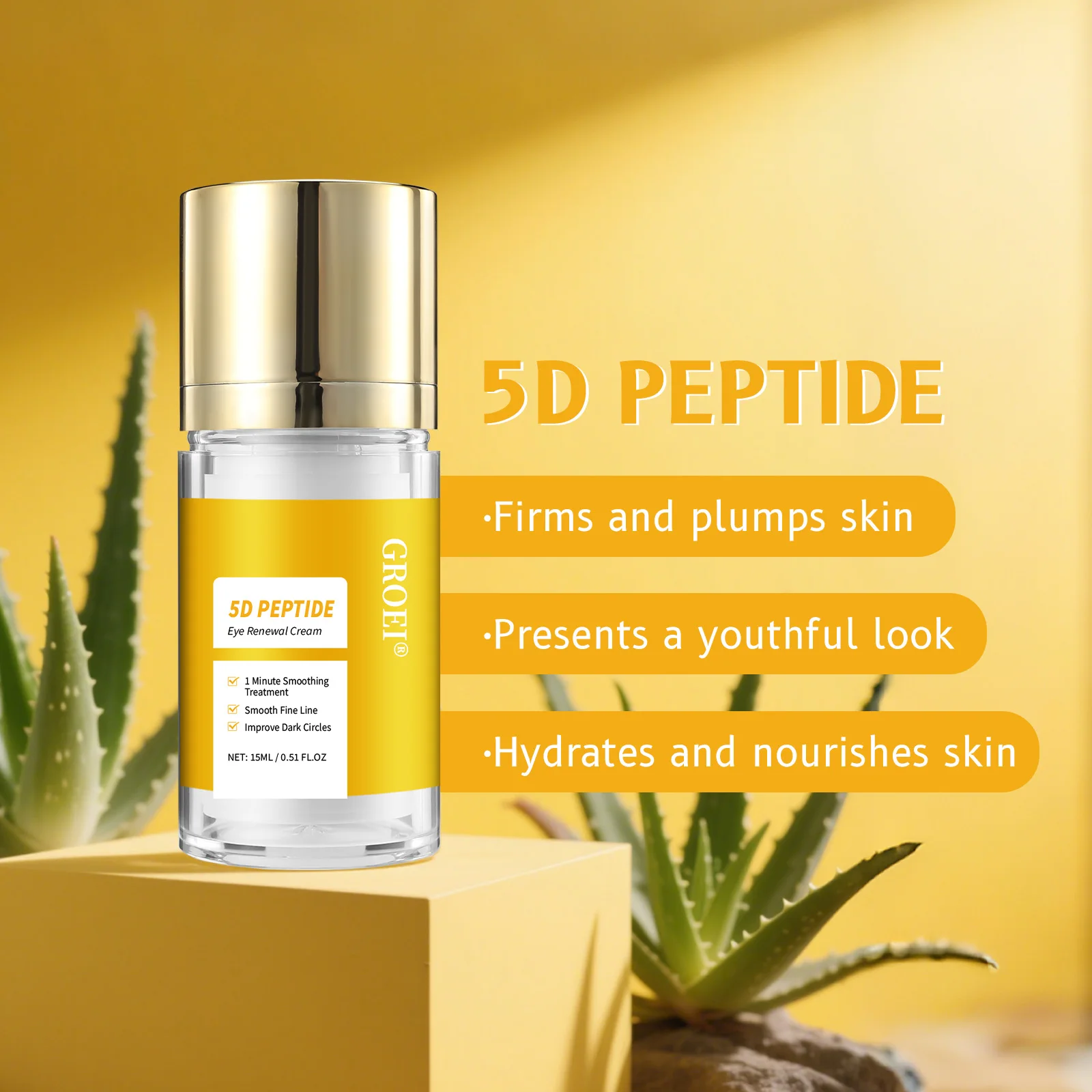 다크서클 & 붓기 해결책: 펩타이드 함유 5D 콜라겐  - Eye Cream Peptide 리뷰 및 가격